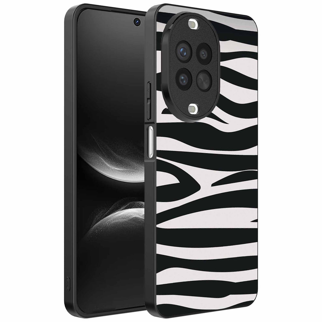 Geschikt voor
Huawei Nova 14 Telefoonhoesje met zebra opdruk - TPU backcover case zebra
design - Zwart Wit - Smartphonica