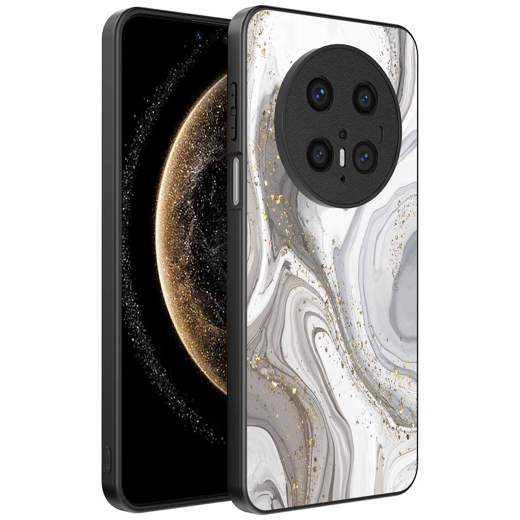 Geschikt voor
Huawei Mate 70 Pro / 70 Pro Plus Telefoonhoesje met marmer opdruk - TPU
backcover case marble design - Zilver - Smartphonica