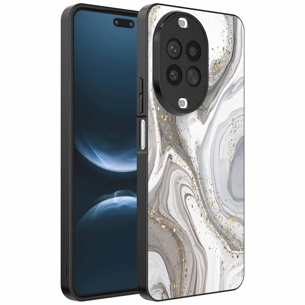 Geschikt voor
Huawei Nova 14 Pro Telefoonhoesje met marmer opdruk - TPU backcover case
marble design - Zilver - Smartphonica