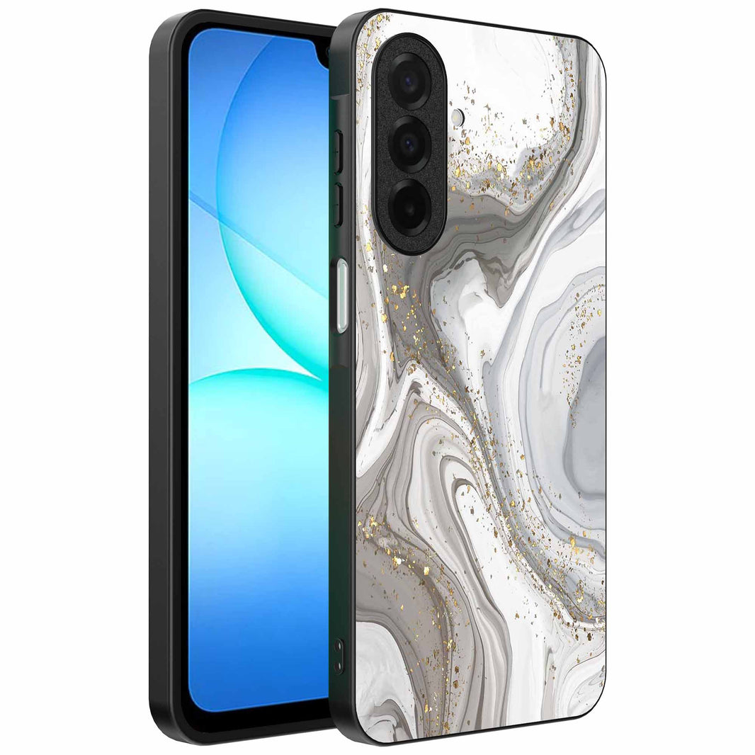 Geschikt voor
Samsung Galaxy A17 Telefoonhoesje met marmer opdruk - TPU backcover case
marble design - Zilver - Smartphonica