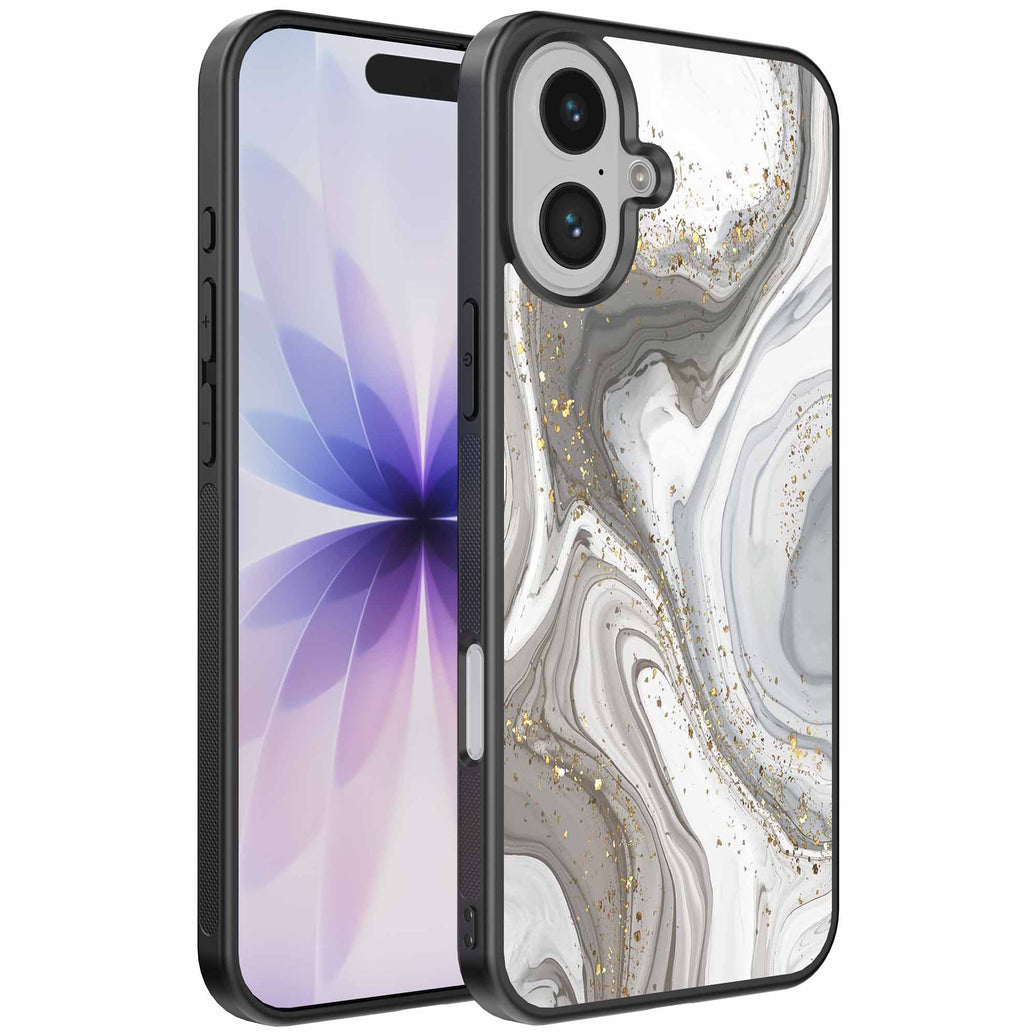 Geschikt voor
iPhone 17 Telefoonhoesje met marmer opdruk - TPU backcover case marble design
- Zilver - Smartphonica
