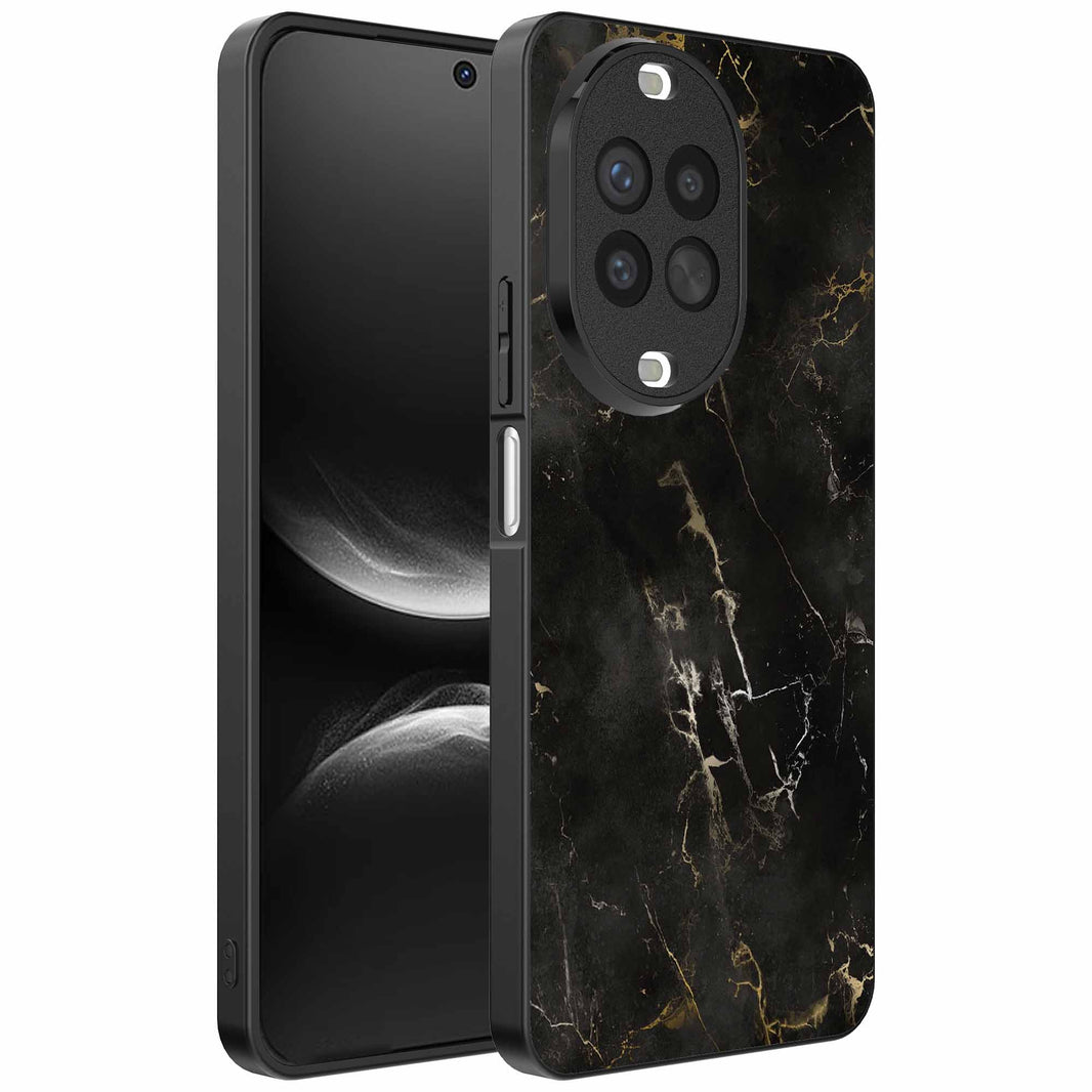 Geschikt voor
Huawei Nova 14 Telefoonhoesje met marmer opdruk - TPU backcover case black
marble design - Zwart - Smartphonica