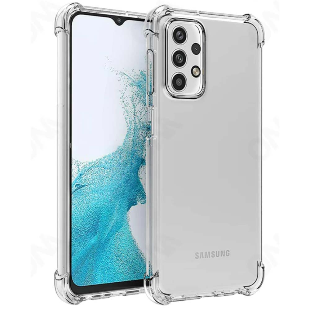 Telefoonhoesje Geschikt voor Samsung Galaxy A52s 5G transparant  shockproof TPU siliconen hoesje met stootrand