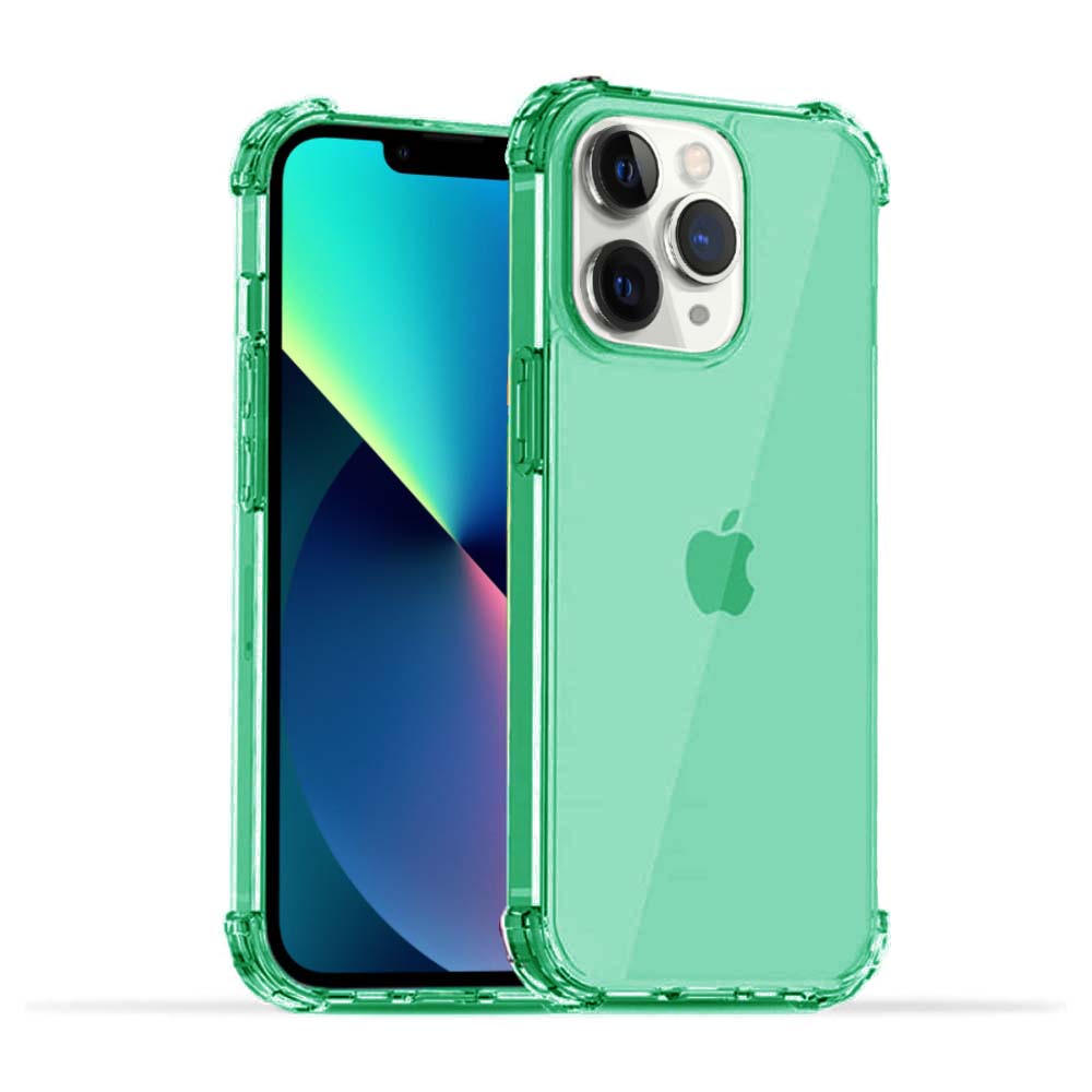iPhone 11 Pro Max transparant siliconen hoesje - Groen