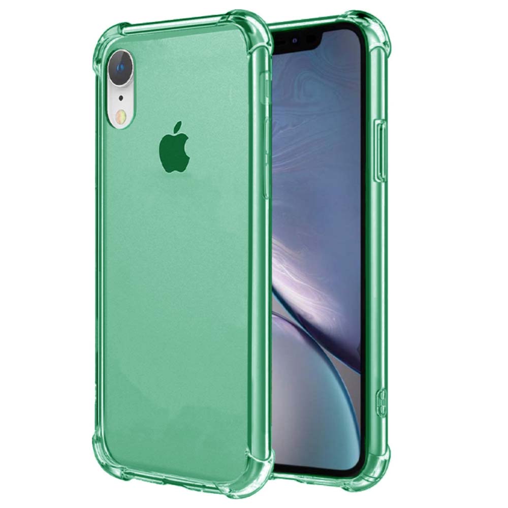 iPhone Xr transparant siliconen hoesje - Groen