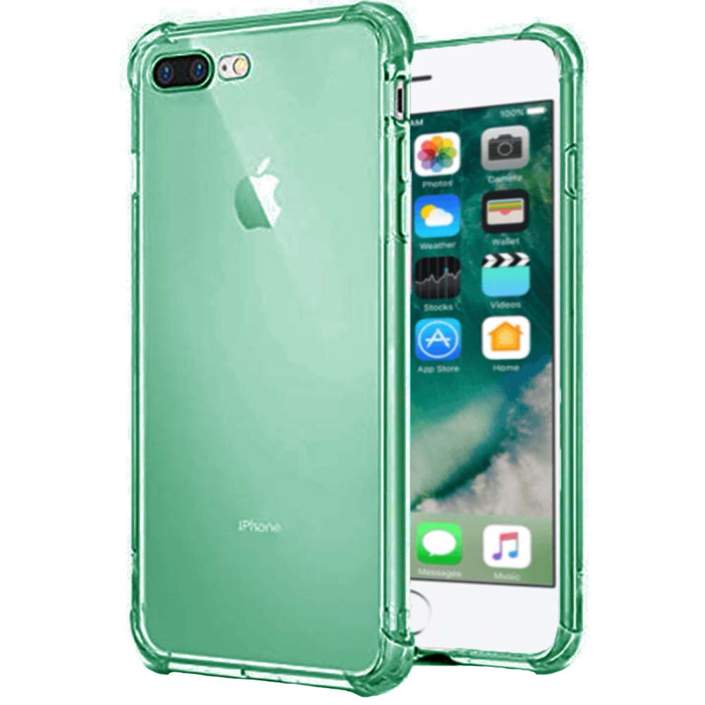 iPhone 7/8 Plus transparant siliconen hoesje - Groen