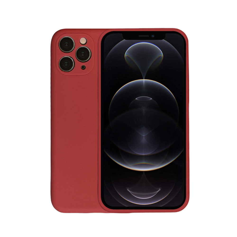 Telefoonhoesje Geschikt voor
  iPhone 12 Mini siliconen hoesje - Backcover Siliconen Case - Rood