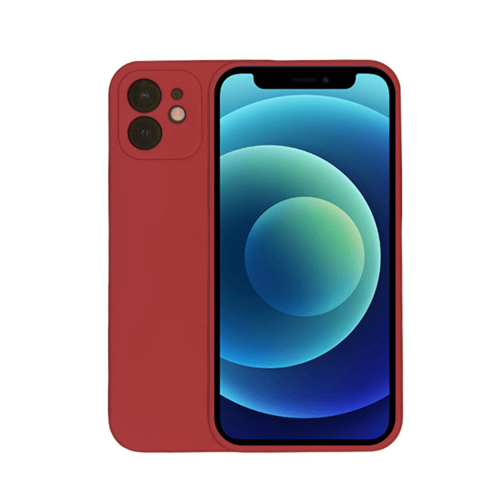 Telefoonhoesje
  Geschikt voor iPhone 12 Pro Max siliconen hoesje - Backcover Siliconen Case -
  Rood