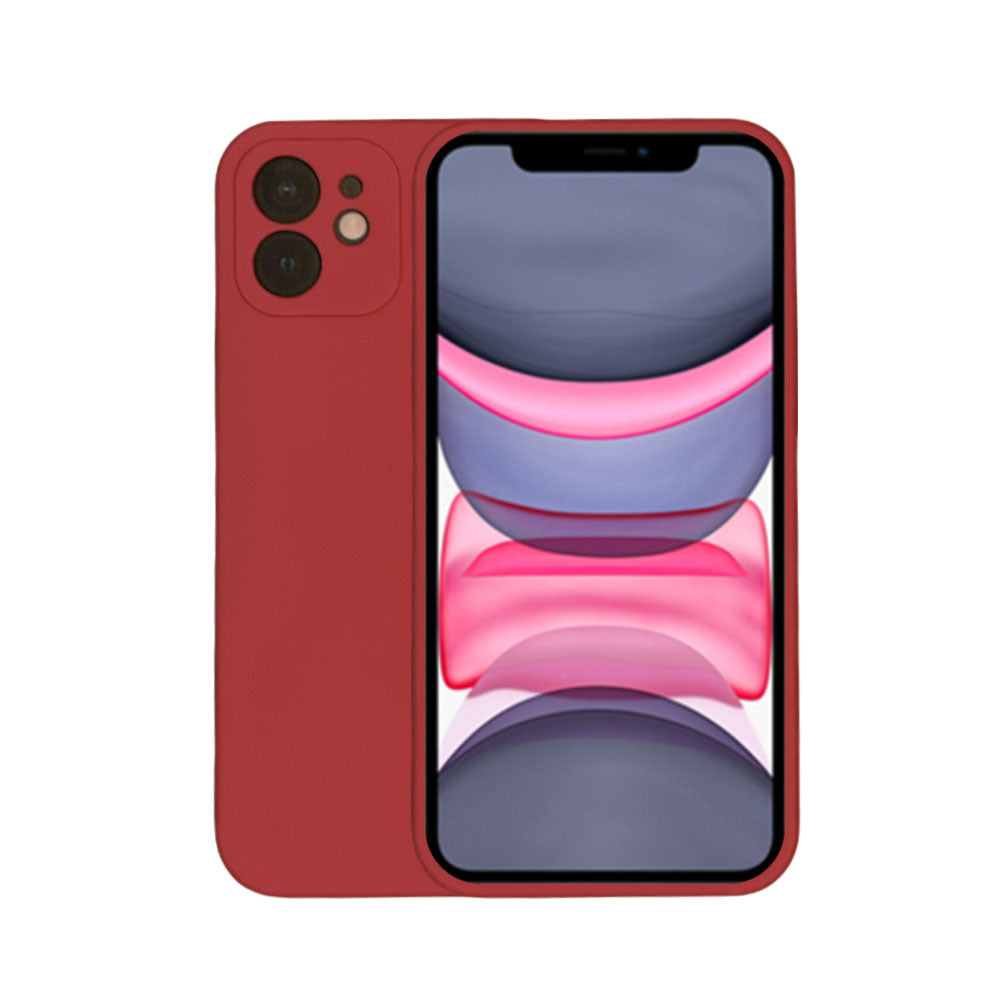 Telefoonhoesje Geschikt voor
  iPhone 11 siliconen hoesje - Backcover Siliconen Case - Rood