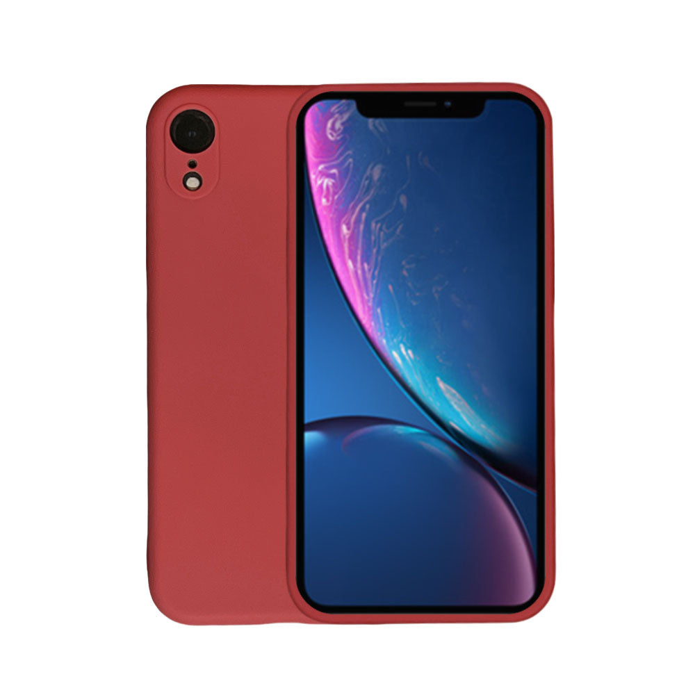 Telefoonhoesje Geschikt voor
  iPhone X/Xs siliconen hoesje - Backcover Siliconen Case - Rood