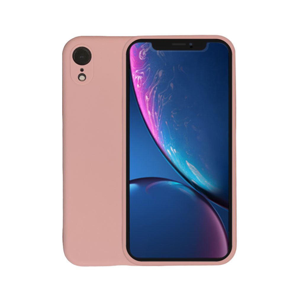 Telefoonhoesje Geschikt voor
  iPhone X/Xs siliconen hoesje - Backcover Siliconen Case - Zalm