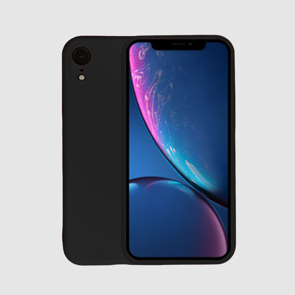 Telefoonhoesje Geschikt voor
  iPhone X/Xs siliconen hoesje - Backcover Siliconen Case - Zwart