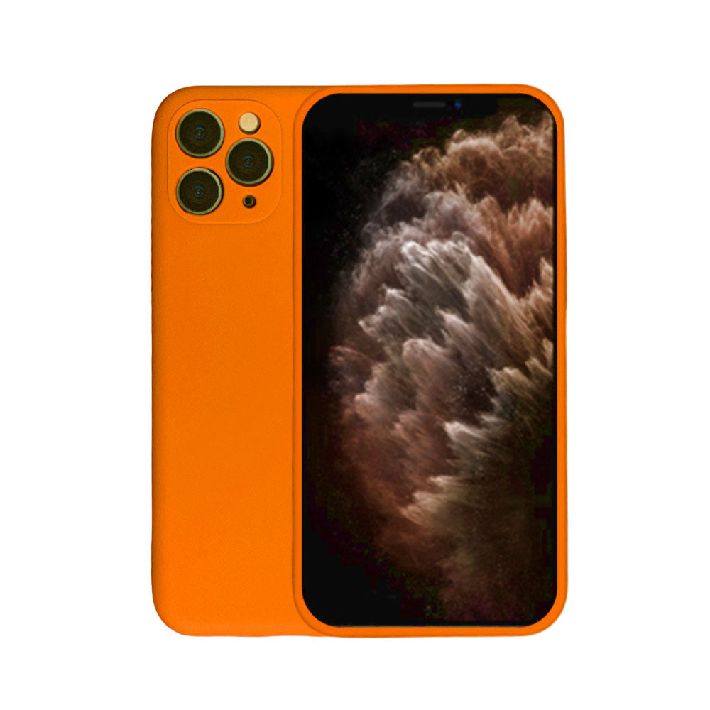 Telefoonhoesje Geschikt voor
  iPhone 11 Pro siliconen hoesje - Backcover Siliconen Case - Oranje