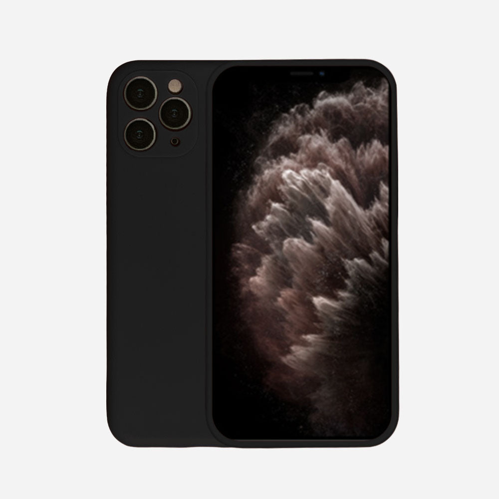 Telefoonhoesje Geschikt voor
  iPhone 11 Pro siliconen hoesje - Backcover Siliconen Case - Zwart