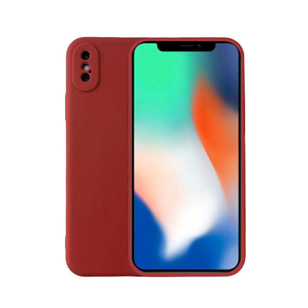 Telefoonhoesje Geschikt voor
  iPhone Xr siliconen hoesje - Backcover Siliconen Case - Rood