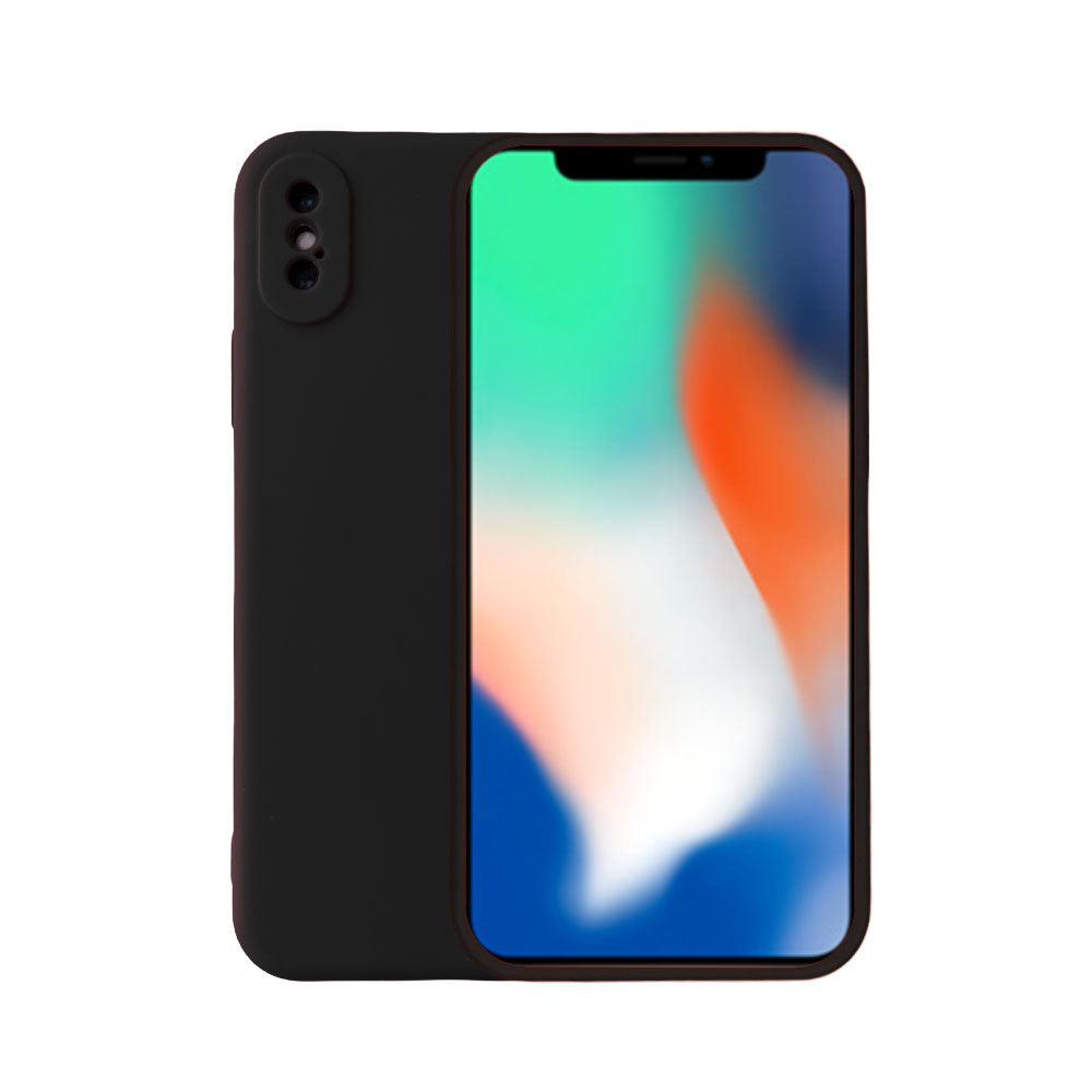 Telefoonhoesje Geschikt voor
  iPhone Xr siliconen hoesje - Backcover Siliconen Case - Zwart