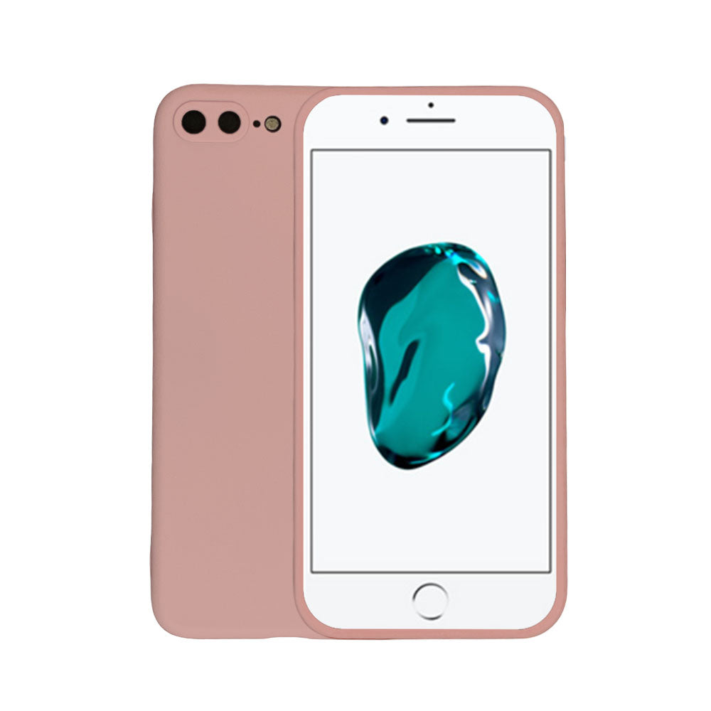 Telefoonhoesje Geschikt voor
  iPhone 7/8 Plus siliconen hoesje - Backcover Siliconen Case - Zalm