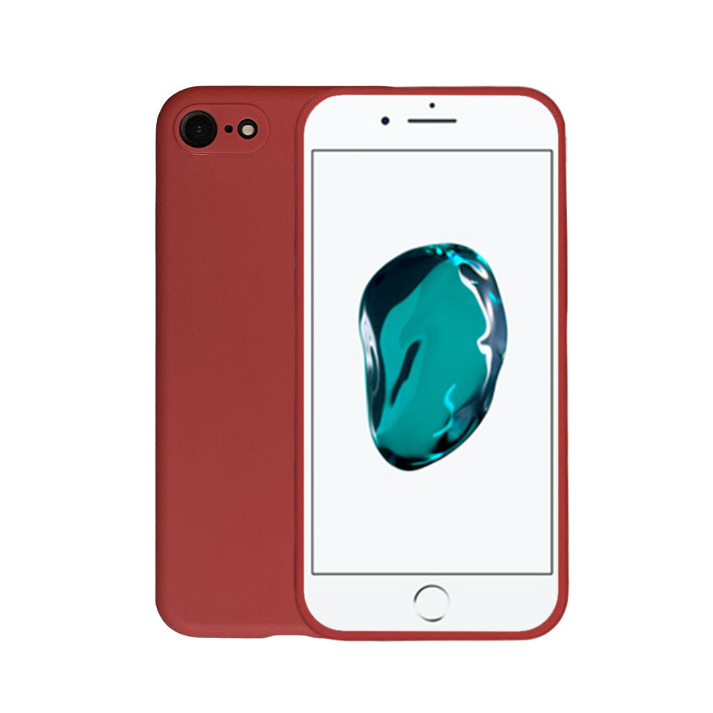 Telefoonhoesje Geschikt voor
  iPhone 7/8 siliconen hoesje - Backcover Siliconen Case - Rood