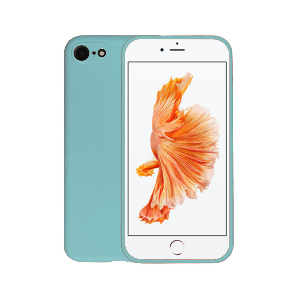 Telefoonhoesje Geschikt voor
  iPhone 6/6s Plus siliconen hoesje - Backcover Siliconen Case - Blauw