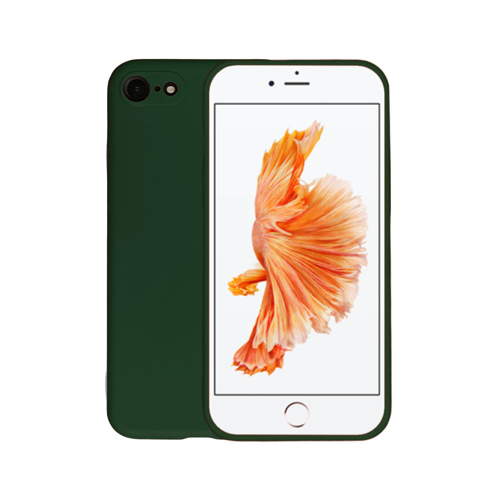 Telefoonhoesje Geschikt voor
  iPhone 6/6s siliconen hoesje - Backcover Siliconen Case - Donkergroen