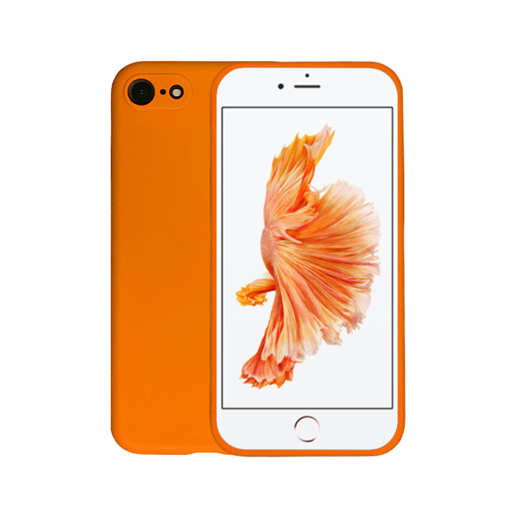 Telefoonhoesje Geschikt voor
  iPhone 6/6s siliconen hoesje - Backcover Siliconen Case - Oranje