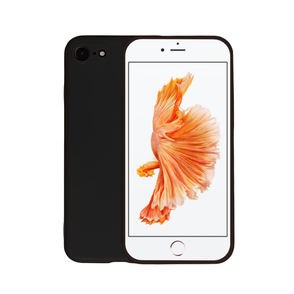 Telefoonhoesje Geschikt voor
  iPhone 6/6s siliconen hoesje - Backcover Siliconen Case - Zwart