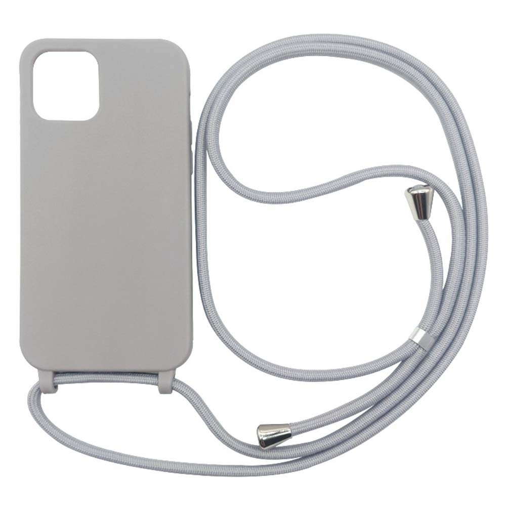 iPhone 13 Pro Max hoesje met koord - Grijs