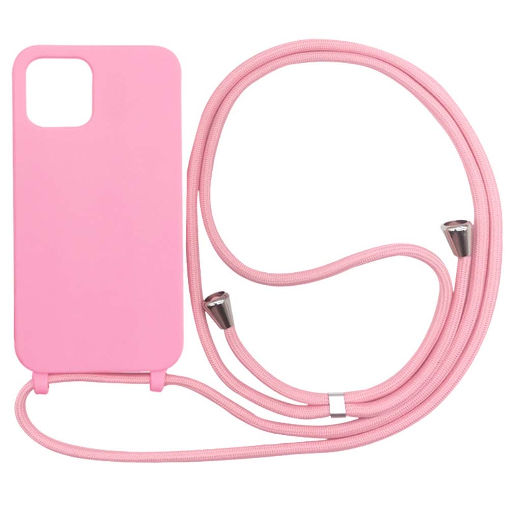 iPhone 13 Mini hoesje met koord - Roze