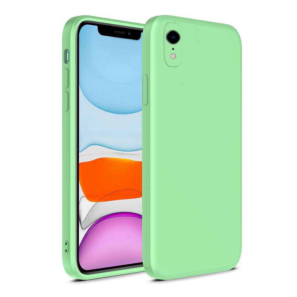 iPhone Xr siliconen hoesje met zachte binnenkant - Groen