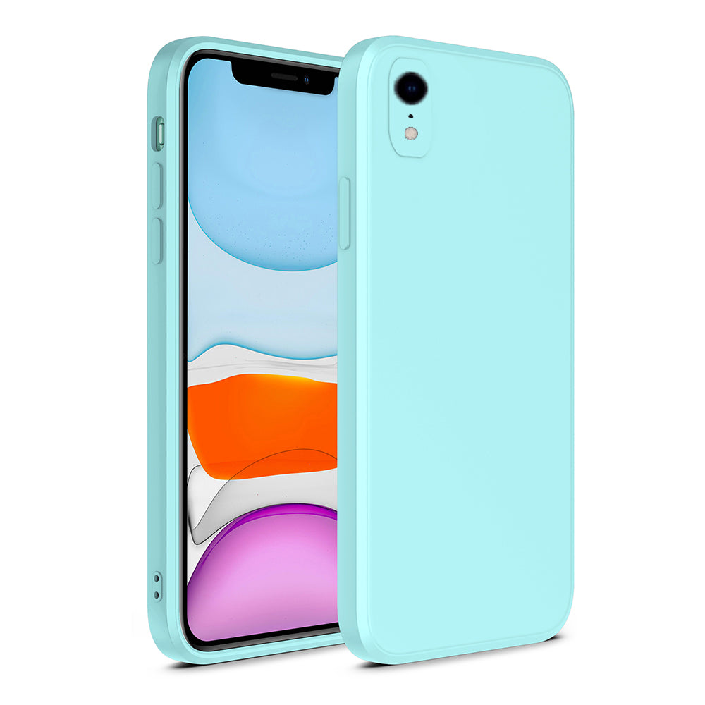iPhone Xr siliconen hoesje met zachte binnenkant - Blauw