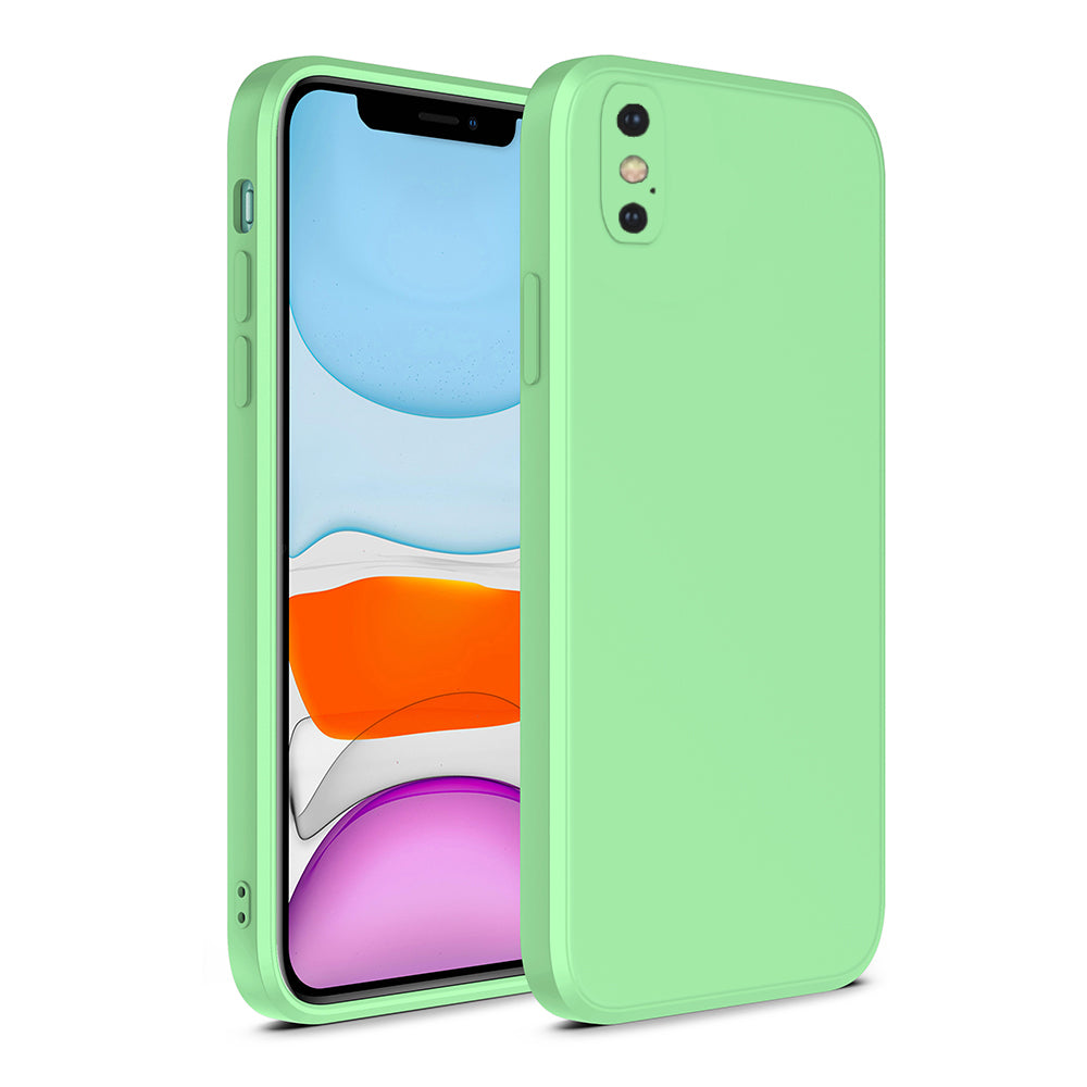 iPhone X/Xs siliconen hoesje met zachte binnenkant - Groen