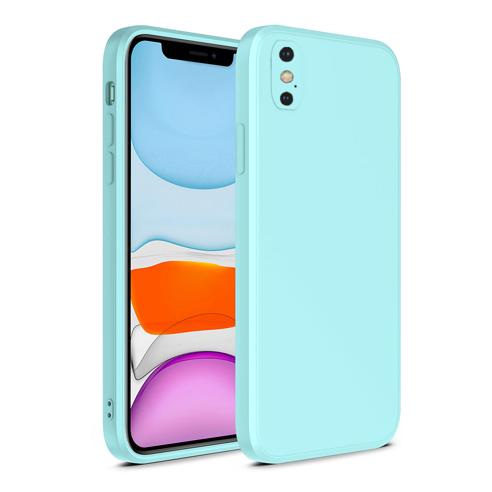 iPhone Xs Max siliconen hoesje met zachte binnenkant - Blauw