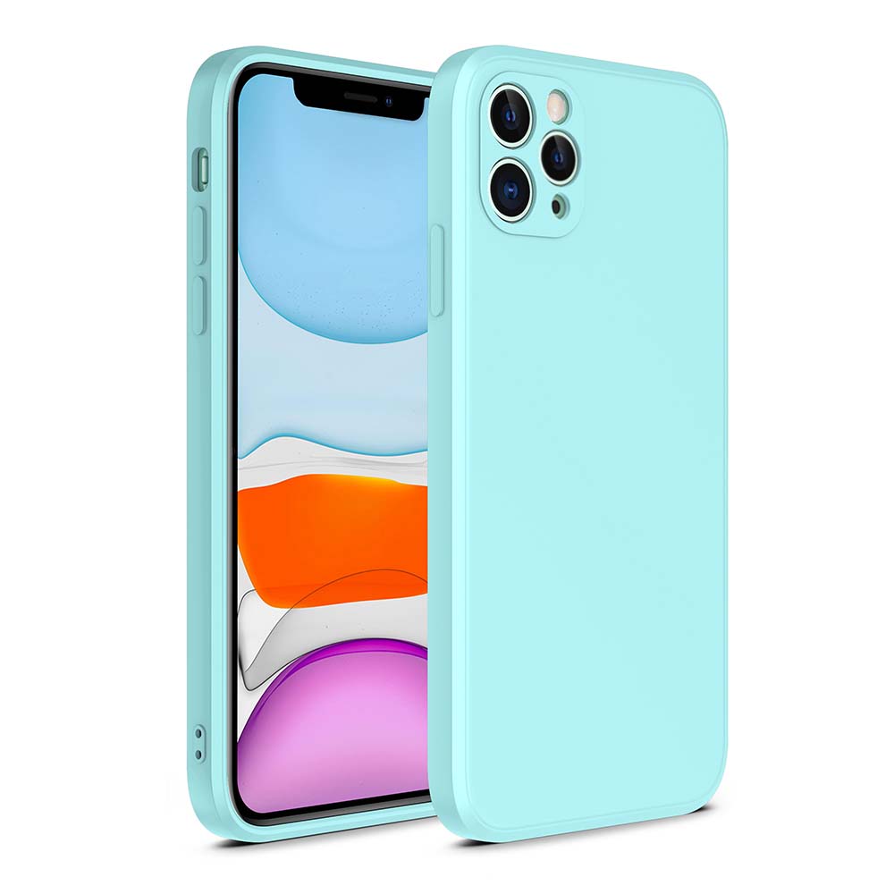 iPhone 12 Pro Max siliconen hoesje met zachte binnenkant - Blauw