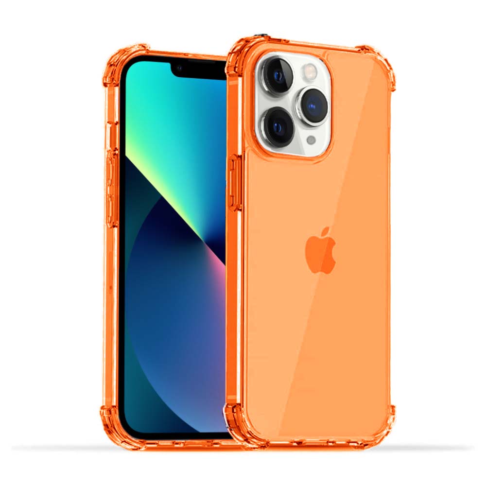 iPhone 11 Pro transparant siliconen hoesje - Oranje