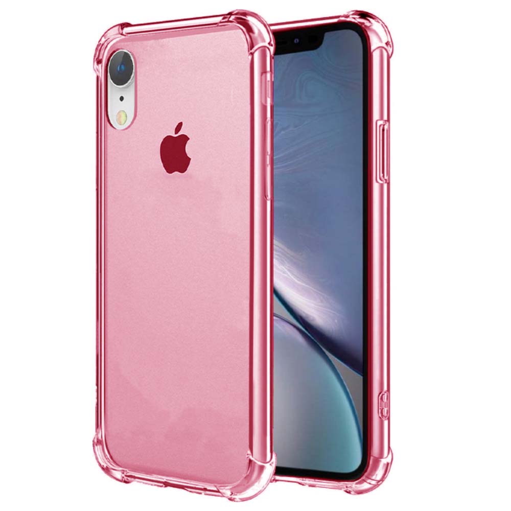 iPhone Xr transparant siliconen hoesje - Lichtroze