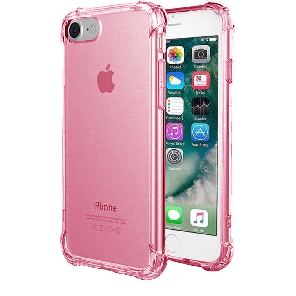iPhone 6/6s Plus transparant siliconen hoesje - Lichtroze