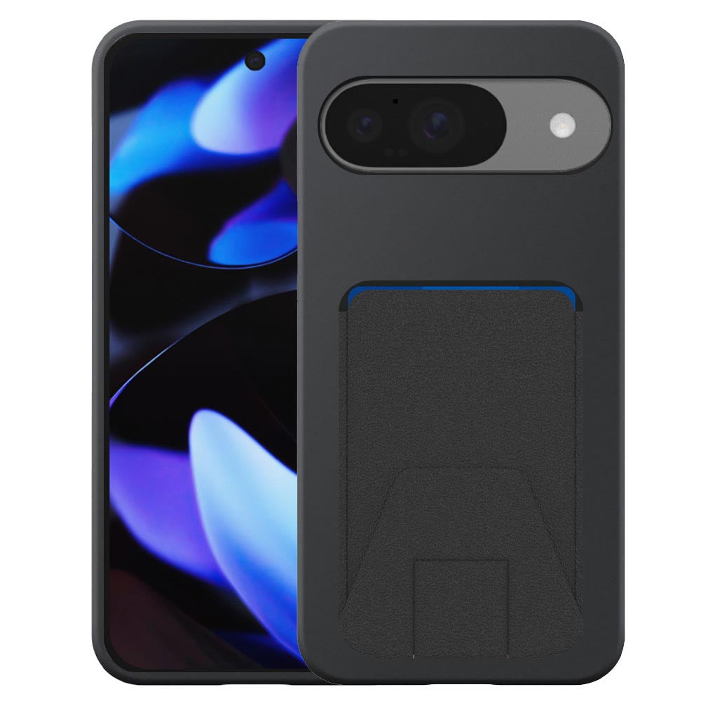 Geschikt voor Google Pixel 9 Pro XL
  Telefoonhoesje met Verstelbare Leren Pasjeshouder - Flexible Back Cover Case
  Siliconen TPU with Adjustable Leather Cardslot - Zwart - Smartphonica