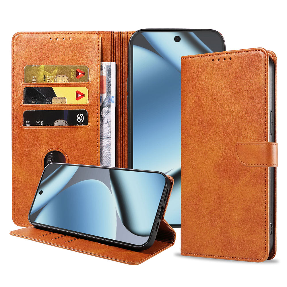 Geschikt voor Google Pixel 10 Pro
  Telefoonhoesje Kunstleer met Magnetisch lipje en Pasjeshouder Book Case met
  Klepje - Walletcase with Cardslot - Bruin - Smartphonica