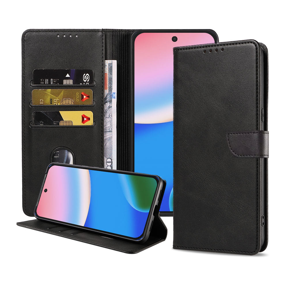 Geschikt voor Google Pixel 10
  Telefoonhoesje Kunstleer met Magnetisch lipje en Pasjeshouder Book Case met
  Klepje - Walletcase with Cardslot - Zwart - Smartphonica