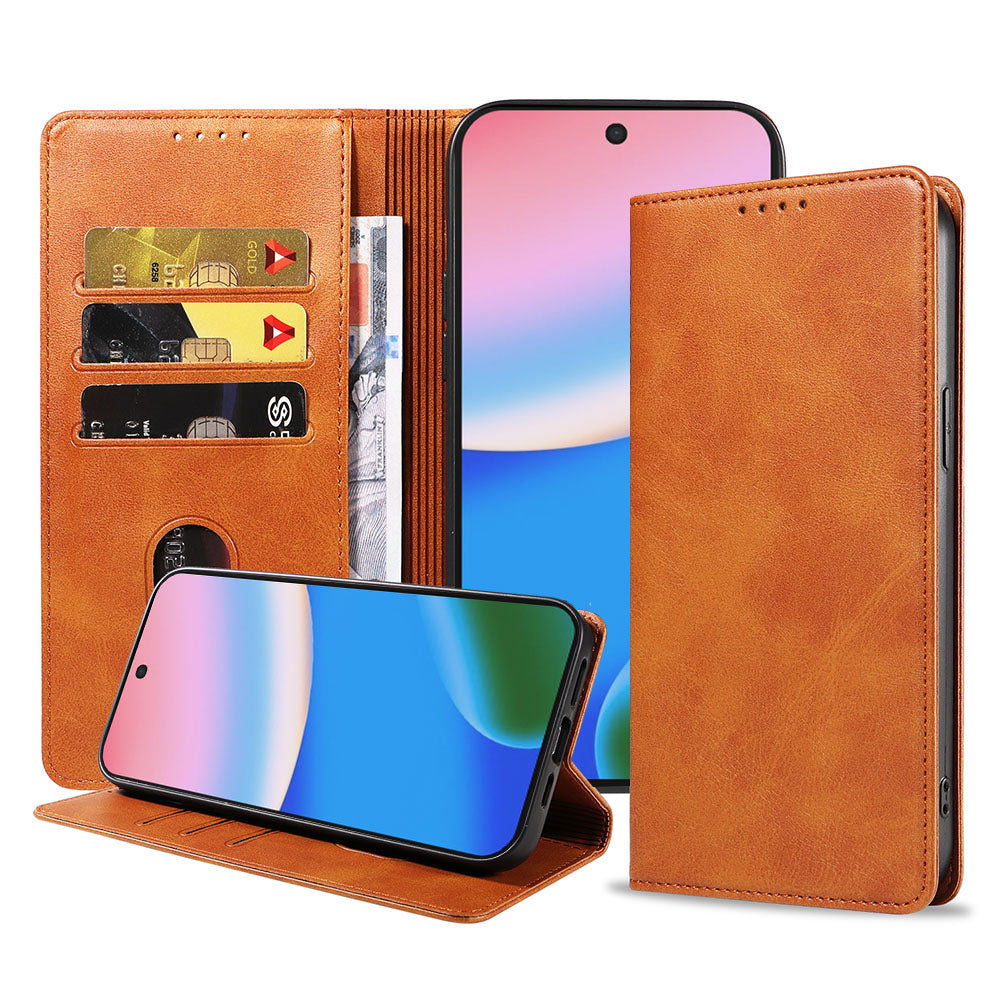 Geschikt voor Google Pixel 10
  Telefoonhoesje Kunstleer met Magnetische sluiting en Pasjeshouder Bookcase
  met Klepje - Walletcase with Cardslot - Bruin - Smartphonica
