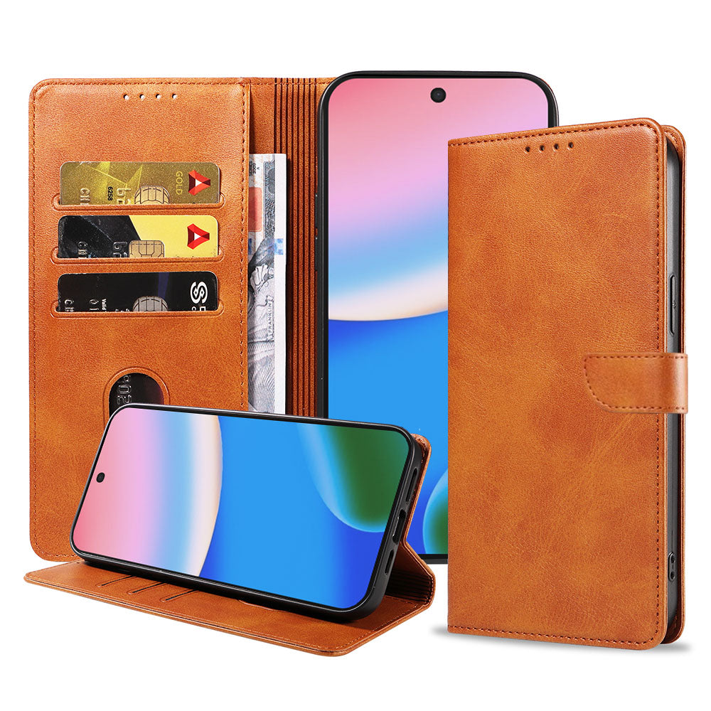 Geschikt voor Google Pixel 10
  Telefoonhoesje Kunstleer met Magnetisch lipje en Pasjeshouder Book Case met
  Klepje - Walletcase with Cardslot - Bruin - Smartphonica