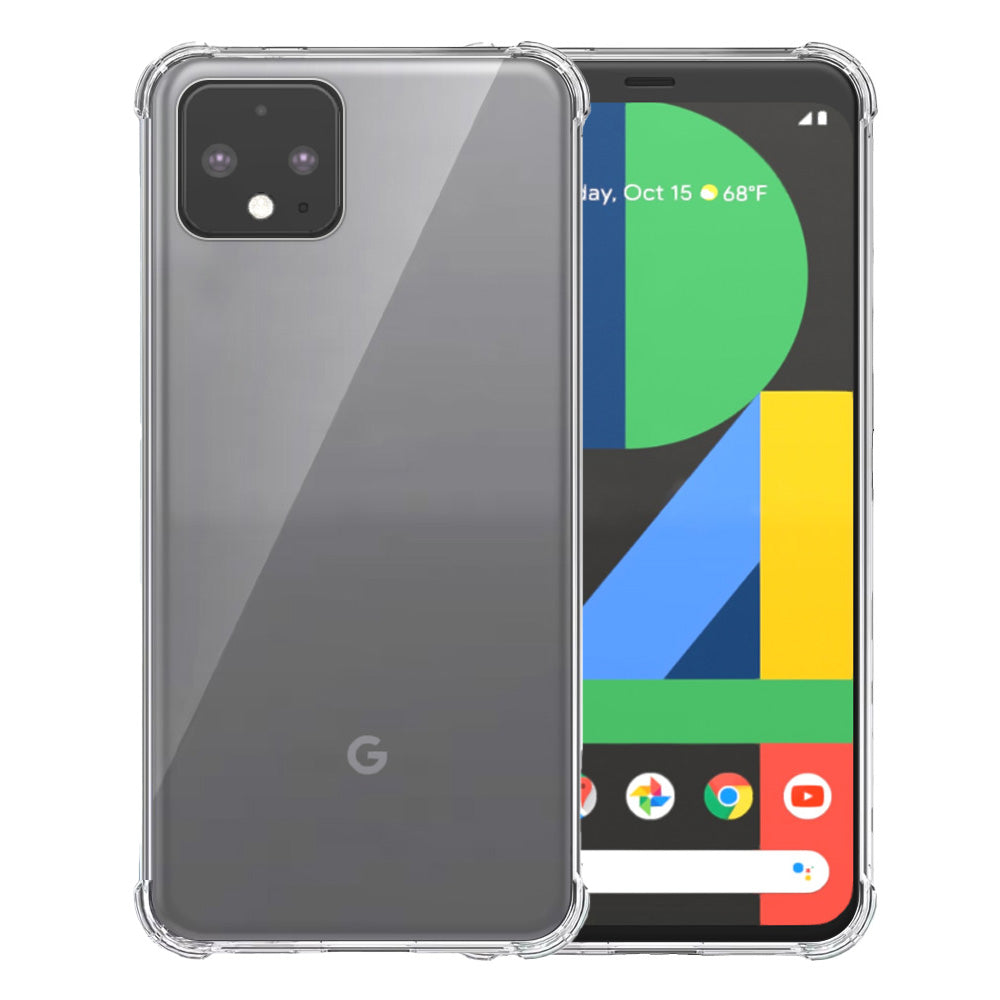Telefoonhoesje Geschikt voor Google Pixel
  4 Transparant - Shockproof TPU Siliconen Case met Stootrand Doorzichtig -
  Smartphonica