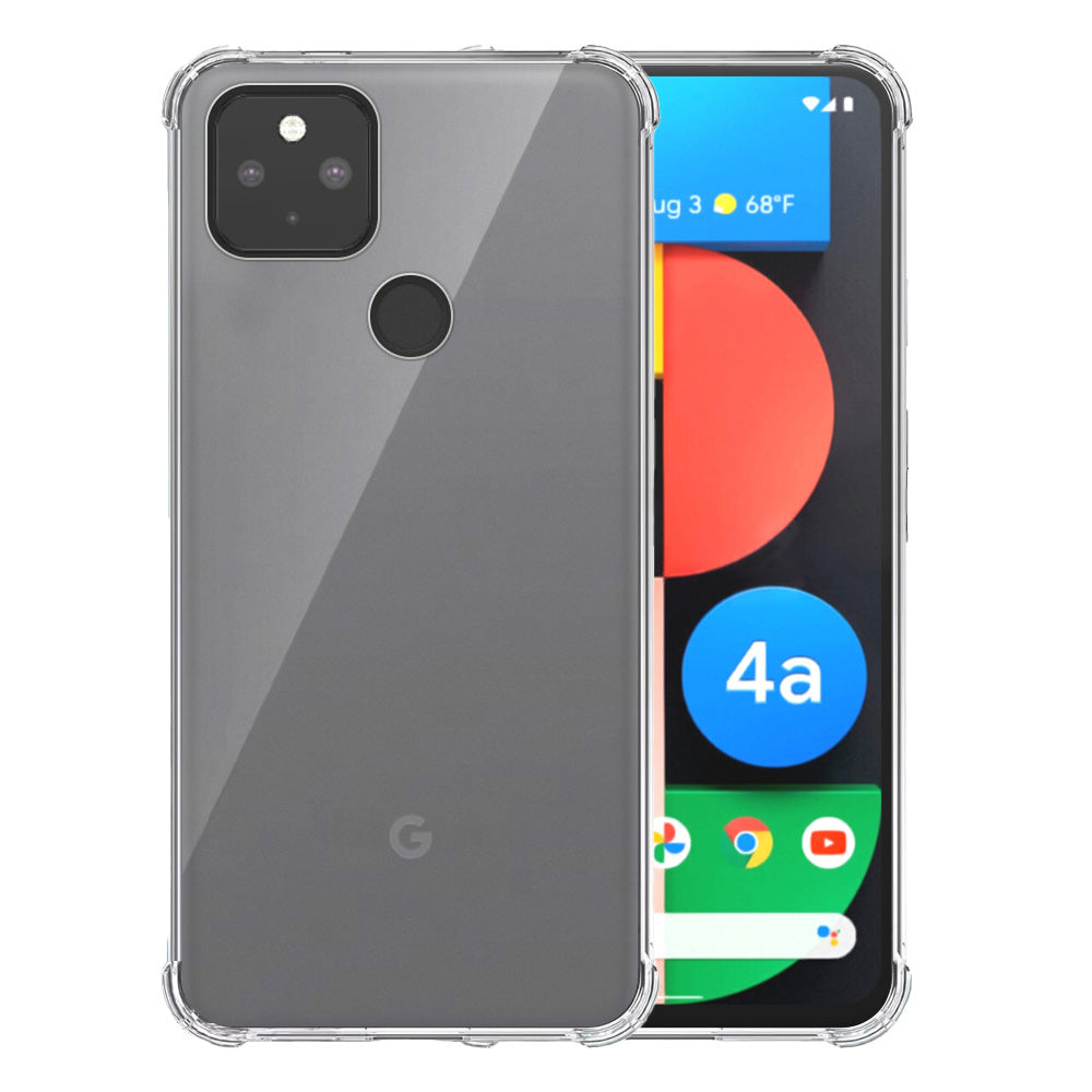 Telefoonhoesje Geschikt voor Google Pixel
  4A 5G Transparant - Shockproof TPU Siliconen Case met Stootrand Doorzichtig -
  Smartphonica