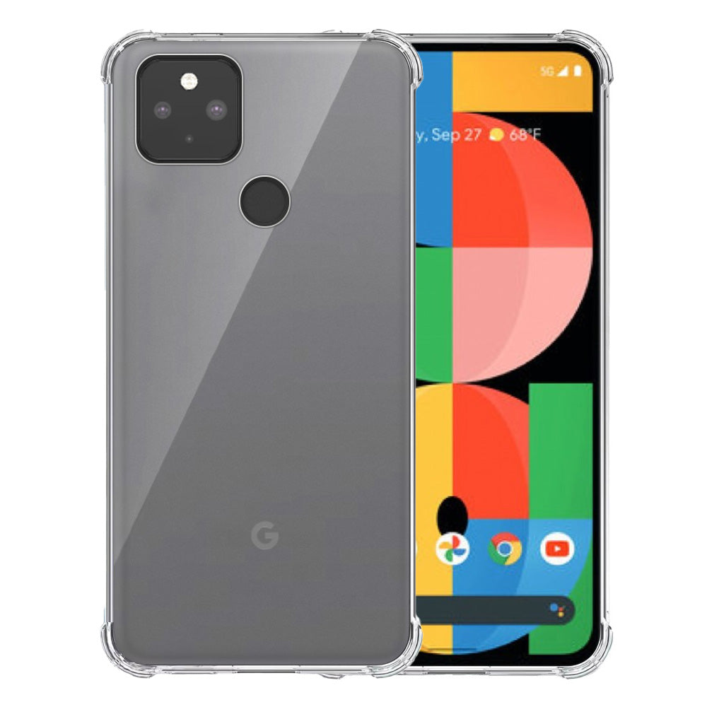 Telefoonhoesje Geschikt voor Google Pixel
  5A Transparant - Shockproof TPU Siliconen Case met Stootrand Doorzichtig -
  Smartphonica