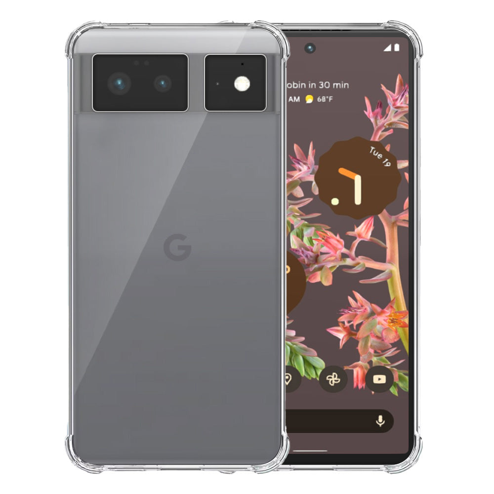 Telefoonhoesje Geschikt voor Google Pixel
  6 Transparant - Shockproof TPU Siliconen Case met Stootrand Doorzichtig -
  Smartphonica