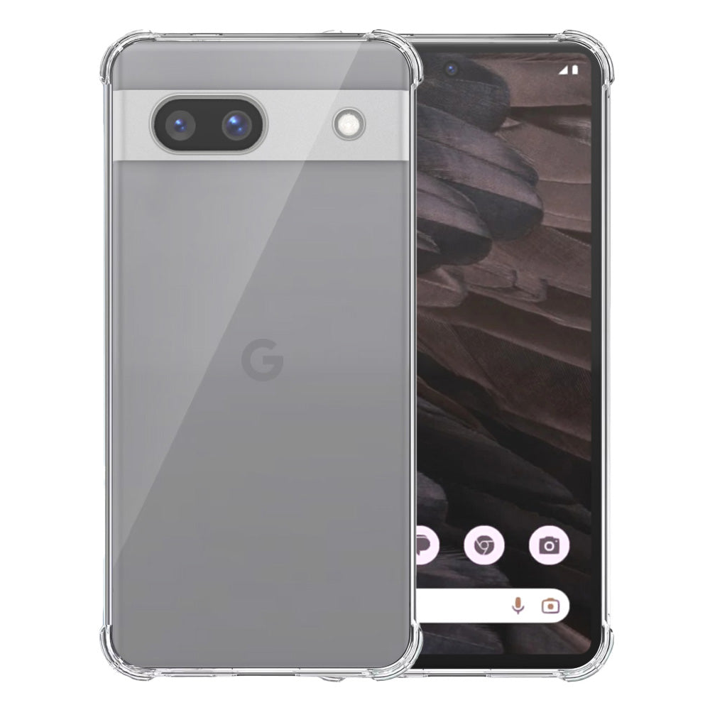 Telefoonhoesje Geschikt voor Google Pixel
  7A Transparant - Shockproof TPU Siliconen Case met Stootrand Doorzichtig -
  Smartphonica