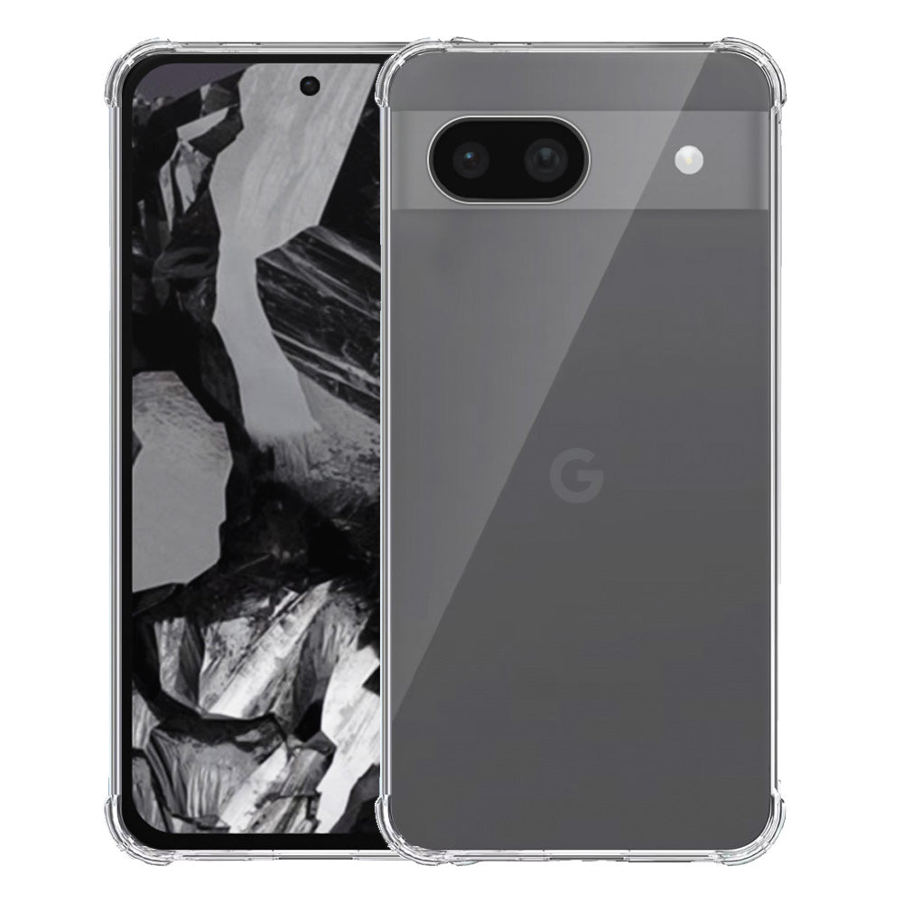 Geschikt voor Google Pixel 8A
  Telefoonhoesje Transparant met Stootrand - Clear Case Shockproof TPU
  Siliconen Back Cover Case Doorzichtig - Smartphonica