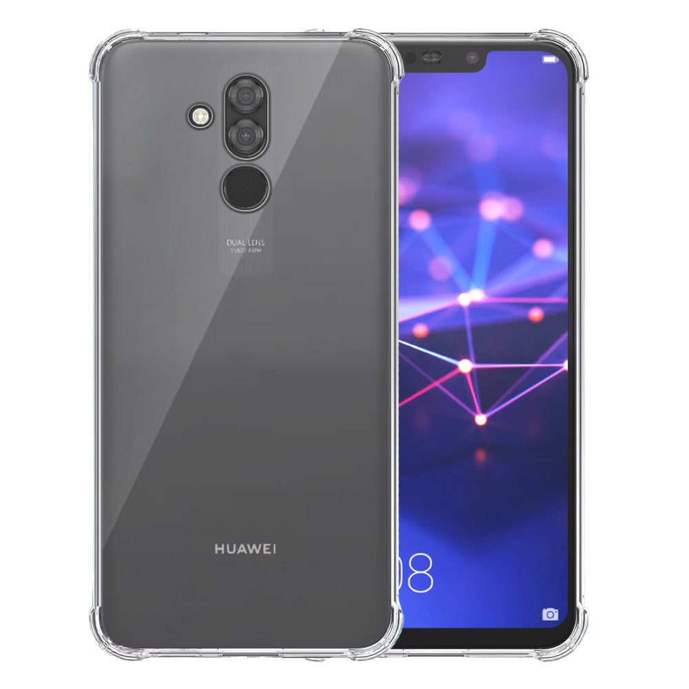 Telefoonhoesje Geschikt voor Huawei Mate
  20 Lite Transparant Schokbestendig - Shockproof TPU SIliconen Backcover Case
  met Stootrand Doorzichtig
