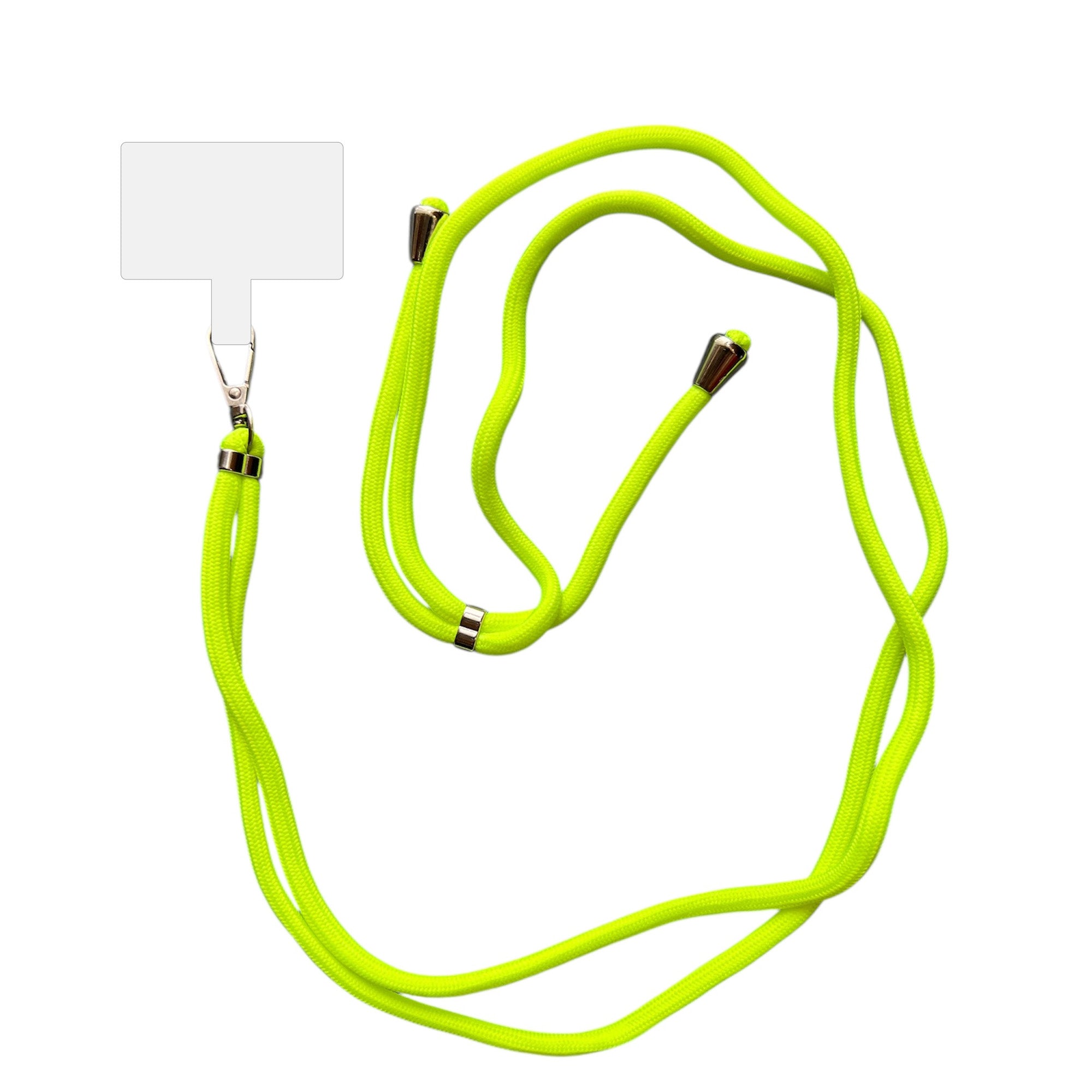 Smartphonica Telefoonkoord Universeel -
  verstelbaar afneembaar koord voor mobiele telefoon - 150 CM - Telefoonketting
  Neon Geel