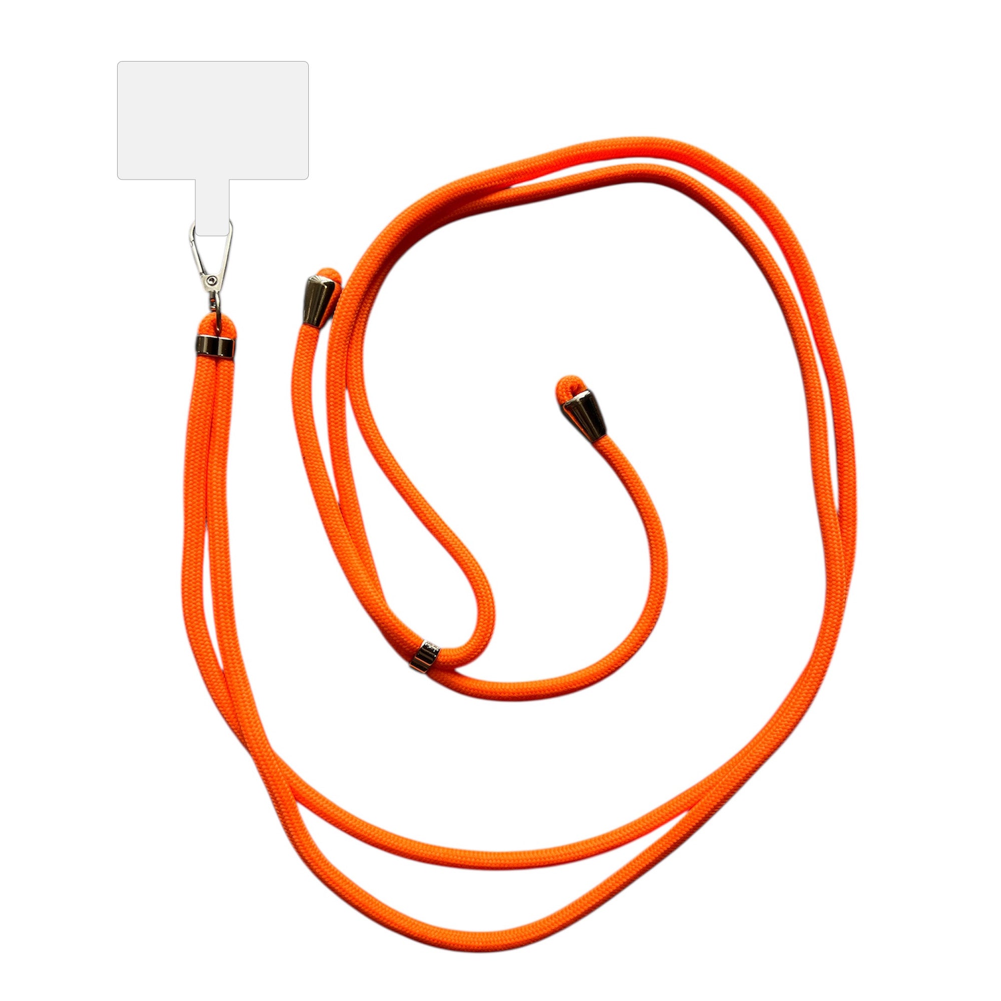 Smartphonica Telefoonkoord Universeel -
  verstelbaar afneembaar koord voor mobiele telefoon - 150 CM - Telefoonketting
  Oranje
